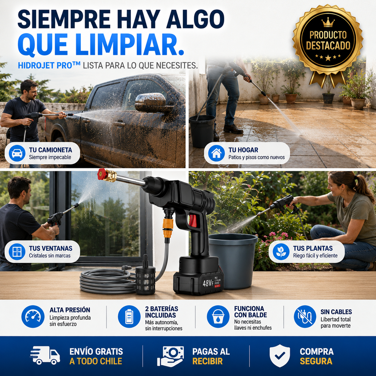 HydroJet Pro™ | Menos Esfuerzo, Más Limpieza