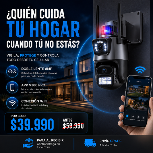 GuardianCam 360™| Protege tu hogar cuando tu no estes