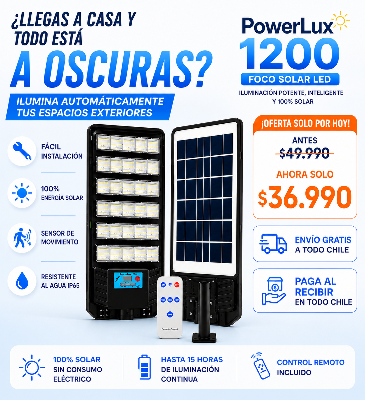 PowerLux1200™ | Protege lo que Más Importa