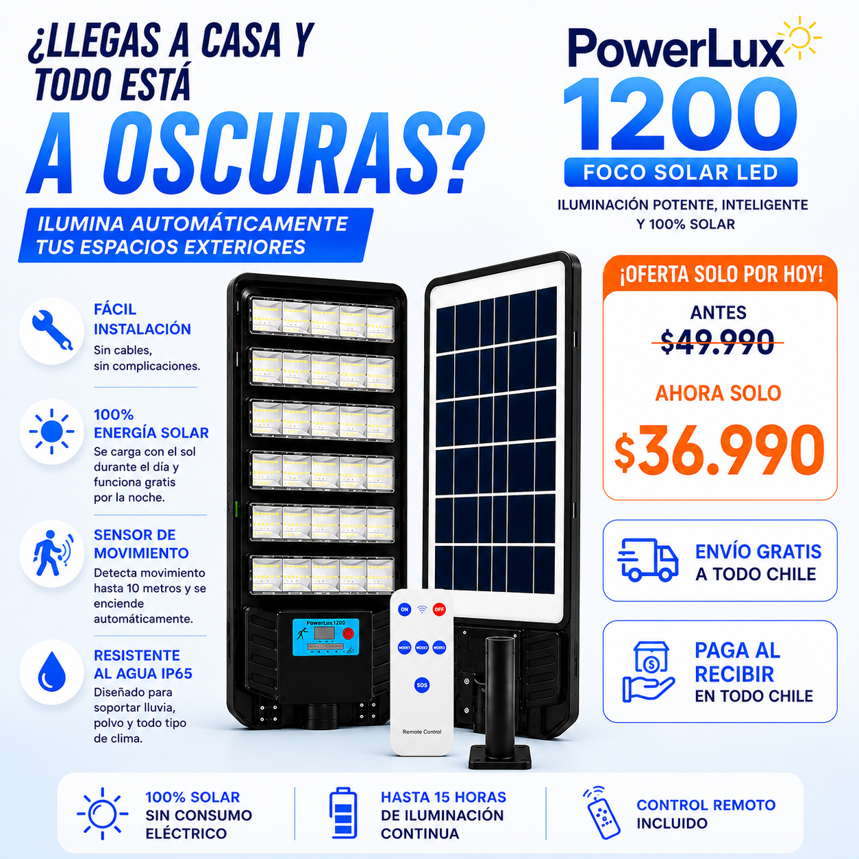 PowerLux1200™ | Protege lo que Más Importa