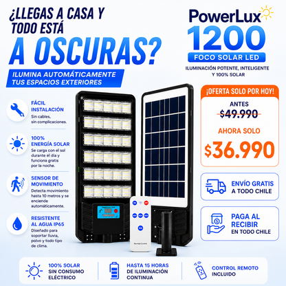 PowerLux1200™ | Protege lo que Más Importa