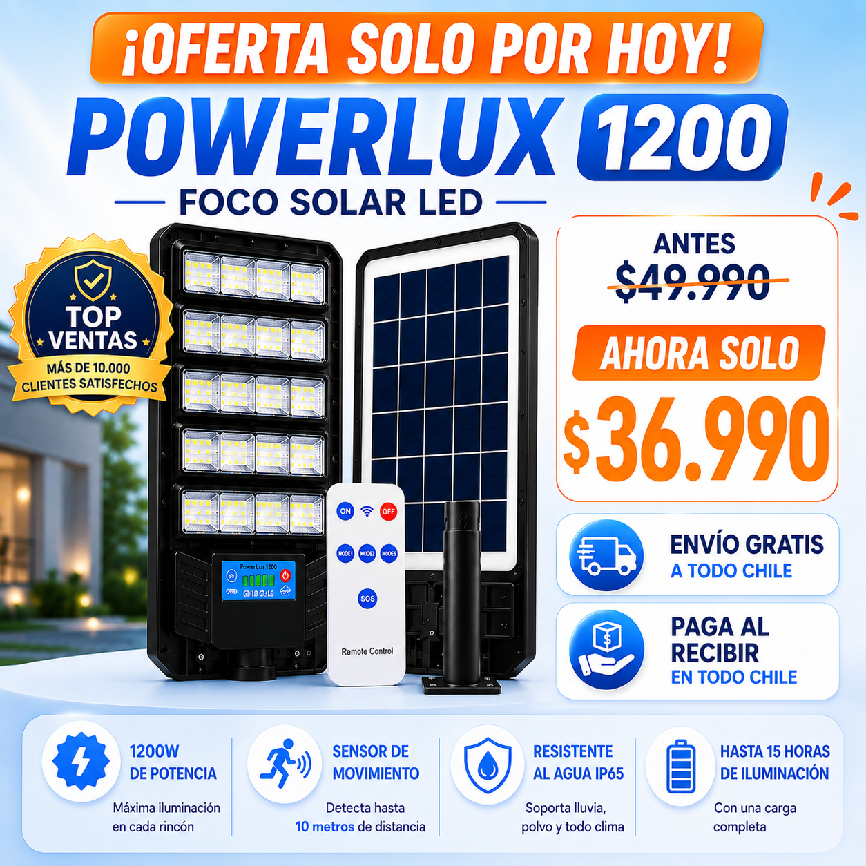 PowerLux1200™ | Protege lo que Más Importa