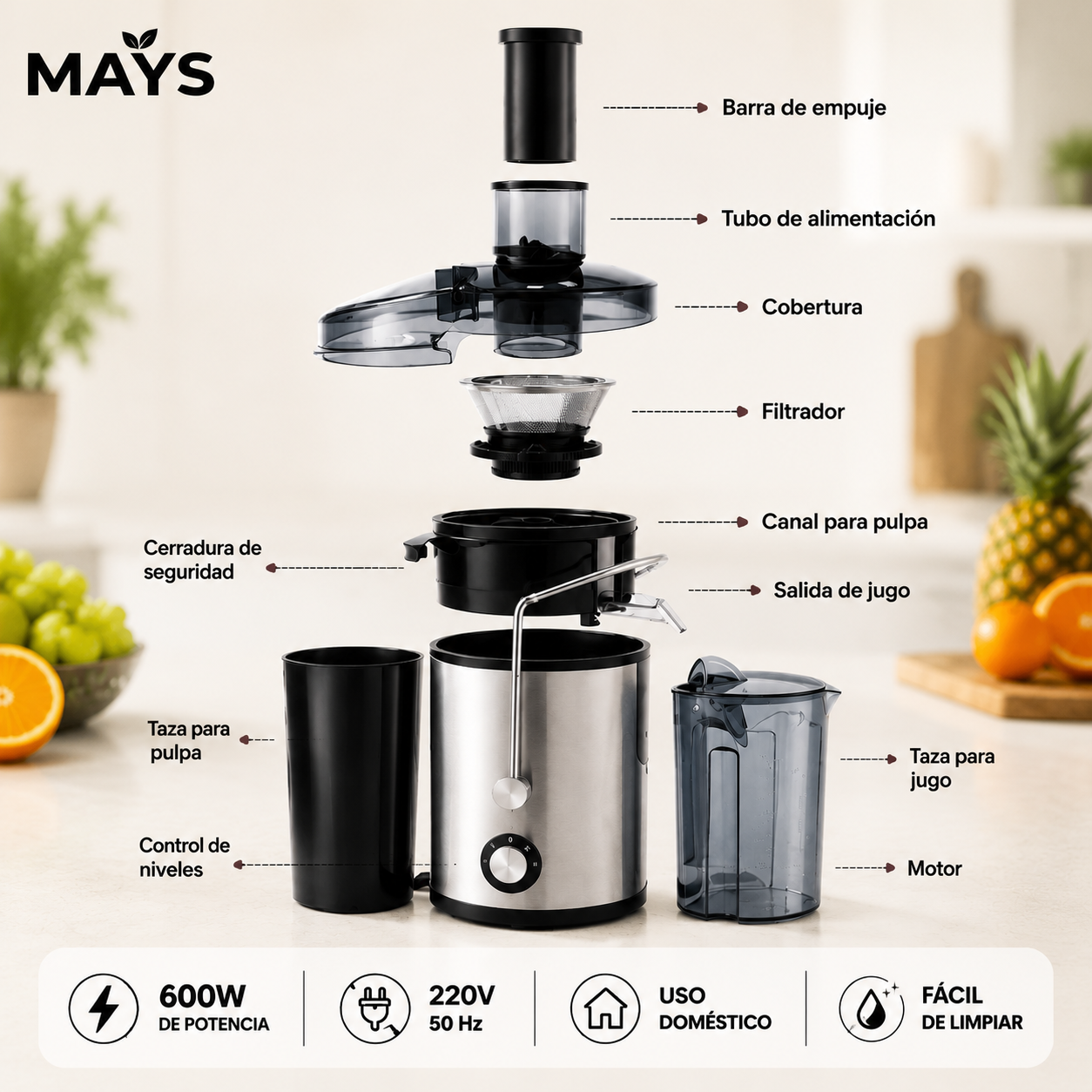 FreshMax Pro™ | Deja los jugos procesados y disfruta fruta fresca en segundos