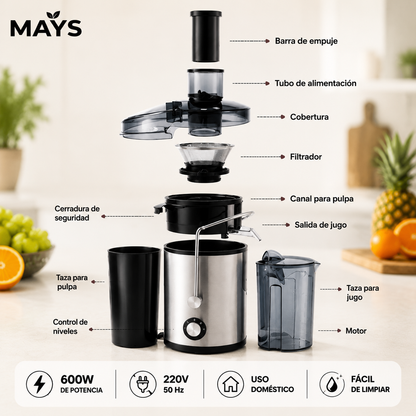 FreshMax Pro™ | Deja los jugos procesados y disfruta fruta fresca en segundos