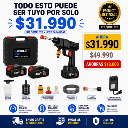 HydroJet Pro™ | Menos Esfuerzo, Más Limpieza